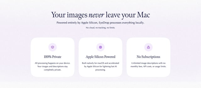 EyeDrop Highlights Row Section