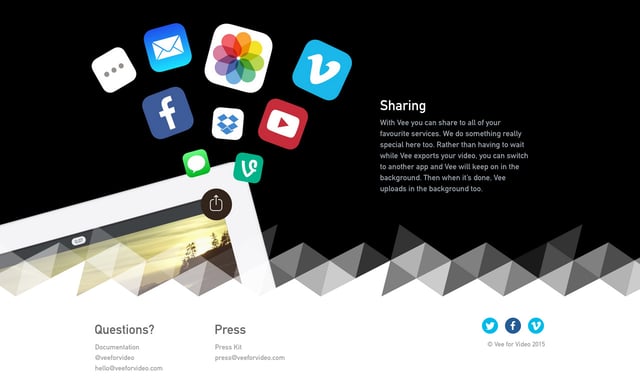 Vee for Video Big Footer Preview