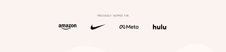 Client Logo Row section on DesignShip section design