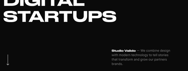 Studio Valido Scroll Hint Preview
