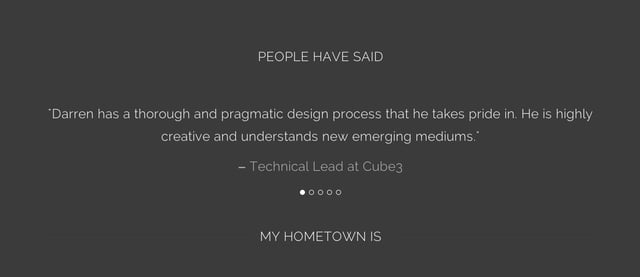 Darren Wilson Testimonial Slider Preview