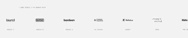 Finnian Sturdy Client Logo Row Preview