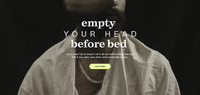 Pillowtalk Call-To-Action Hero Preview