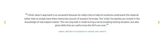 Everything In Mind Tutoring Testimonial Slider Preview