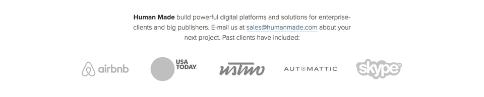 Client Logo Row section on Gutenberg White Paper section design