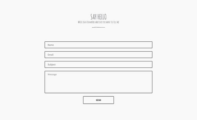 Dreadpen Contact Form Preview