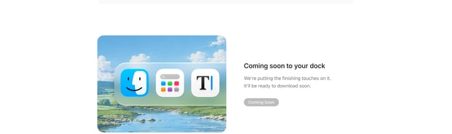Waitlist or Beta Sign Up section