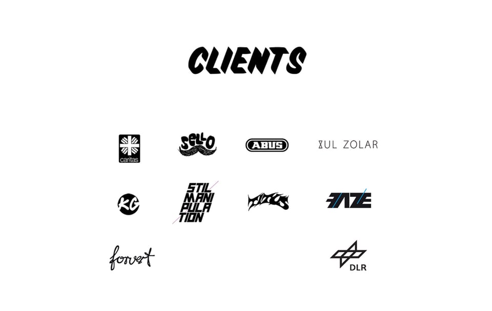 Client Logo Grid section on sameoldshit section design