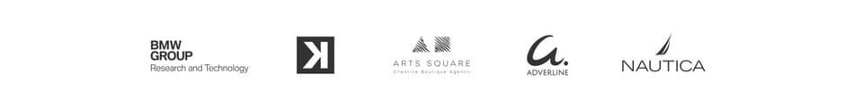 Client Logo Row section on Nicolas Solerieu section design