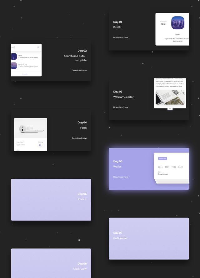TBNT Advent UI Calendar Timeline Preview