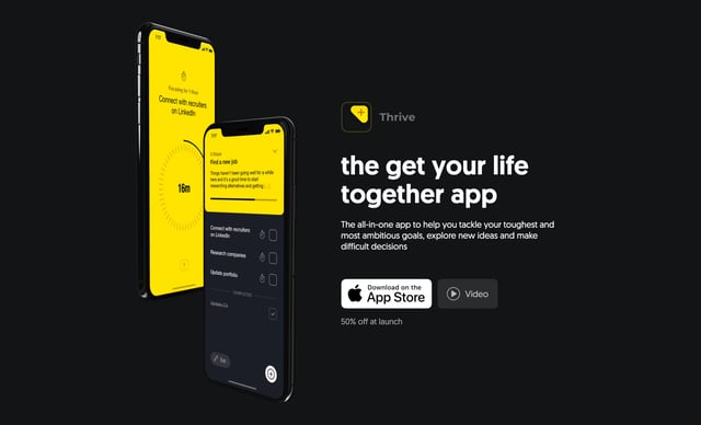 Thrive Screenshots Section