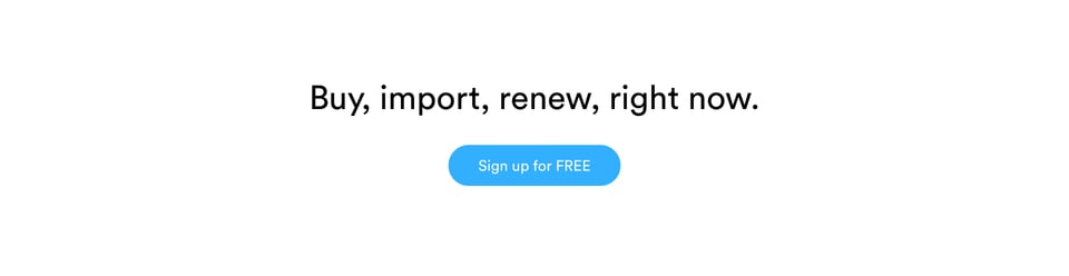 Call-To-Action Footer section on Nuage section design