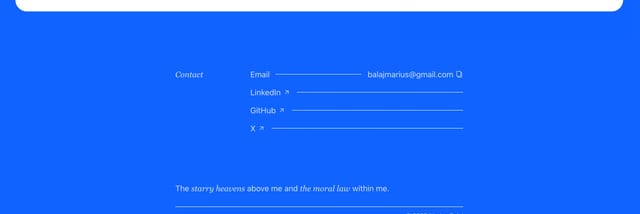 Marius Bălaj Big Footer Preview