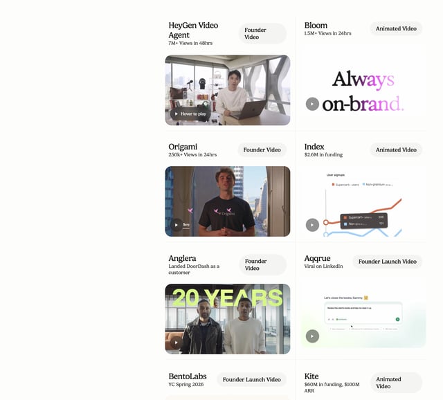 Bento Grid - Portfolio section
