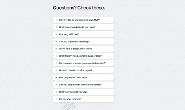Refined FAQ Accordion Preview