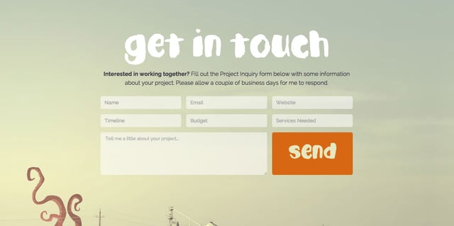 Denise Chandler Contact Form Preview