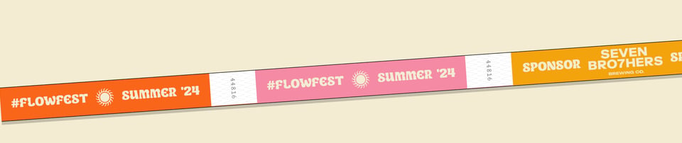 Marquee section on FlowFest 2024 section design