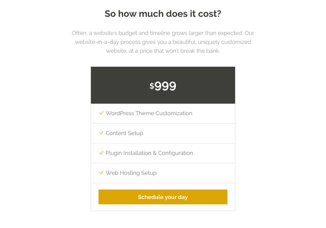 wptheory Pricing Table Preview