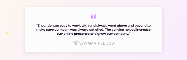 Encantio Testimonials Preview