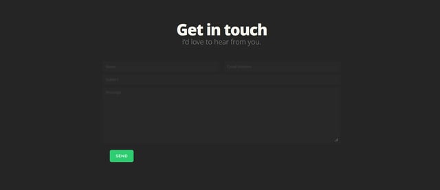 Wade Garrett Contact Form Preview