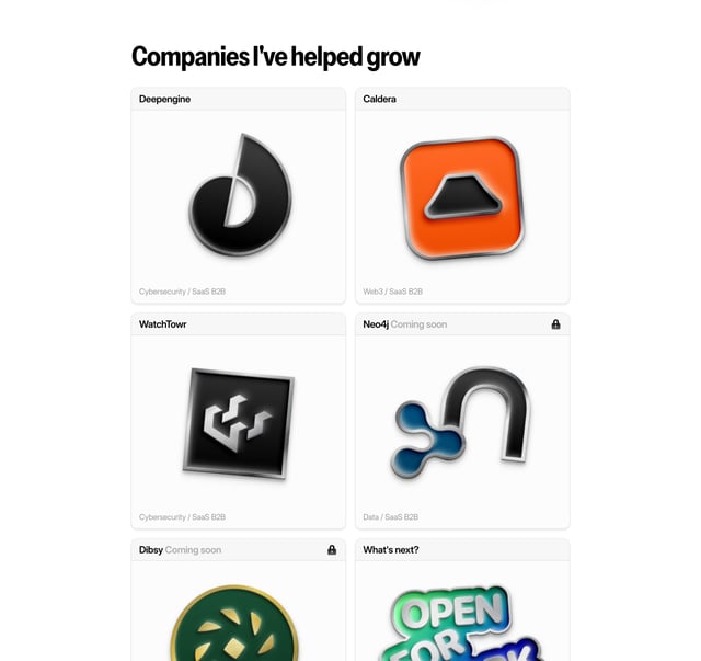 Artem Astakhov Client Logo Grid Section