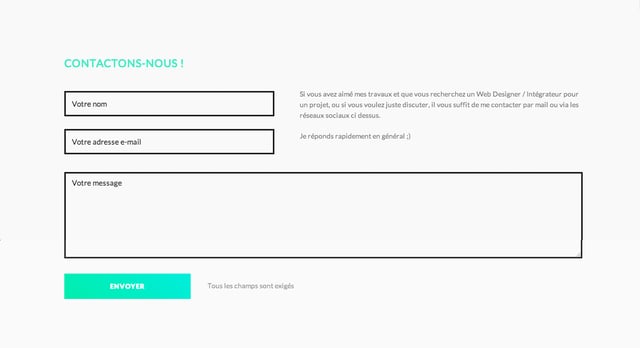 Rémy Sclippa Contact Form Preview