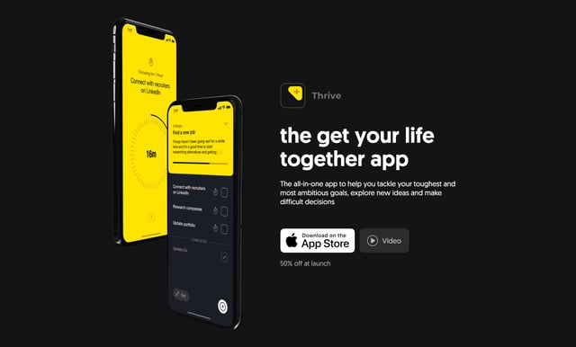 Thrive Device Mockup Section