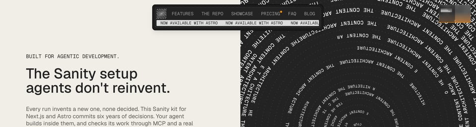 Header Navigation section on The Content Architecture section design