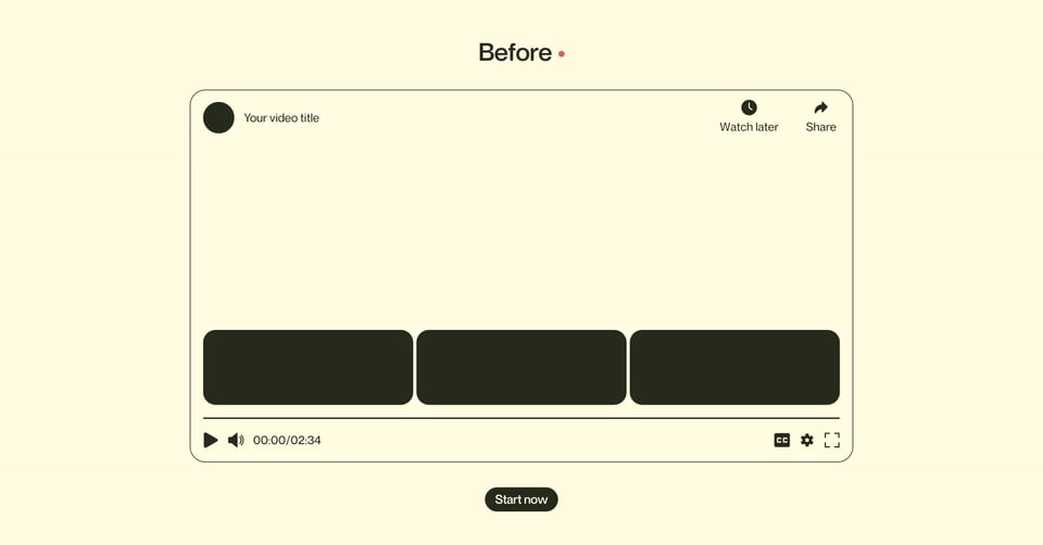 Before After section on Vidflow section design