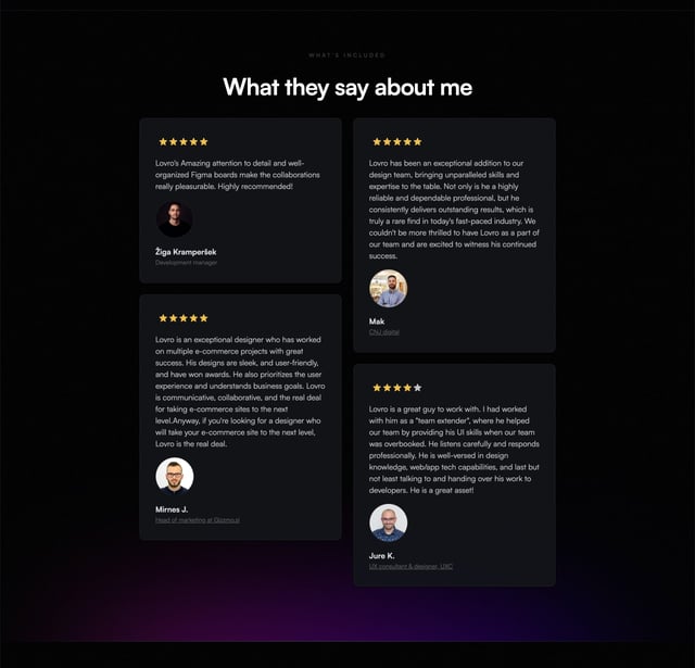 Lovro Podobnik Testimonials Preview