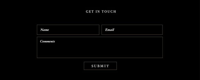 Brandon Gore Contact Form Preview