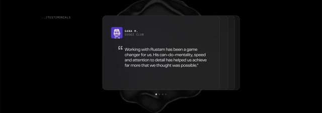 Muradov Testimonial Slider Preview