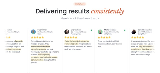 OnePageflip Testimonial Slider Preview