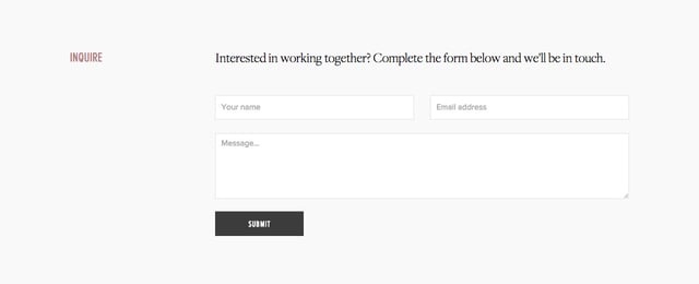 COVNT Contact Form Preview