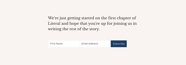 Literal Newsletter Preview