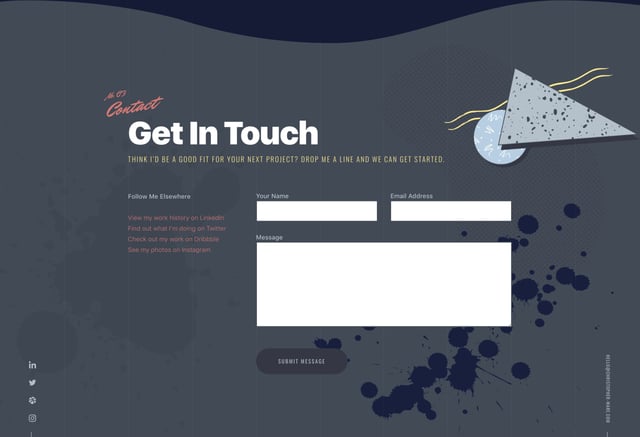 Christopher Ware Contact Form Preview
