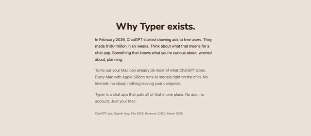 Typer Manifesto Section