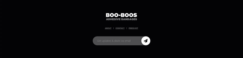 Newsletter section on Boo-Boos section design
