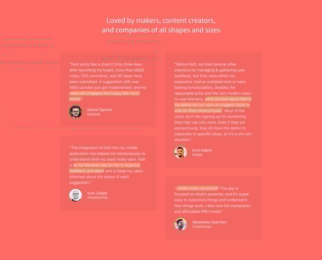 Nolt Testimonials Preview