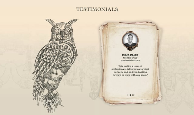 Sitecraft Testimonial Slider Preview