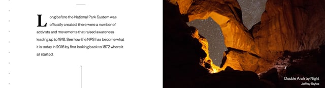 100 Years of National Parks Timeline Preview