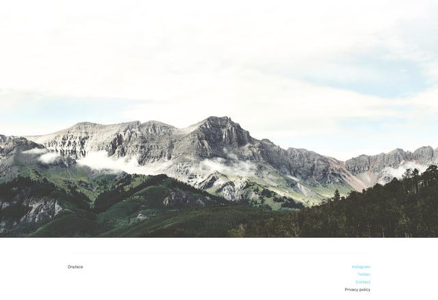 Onplace Big Footer Preview