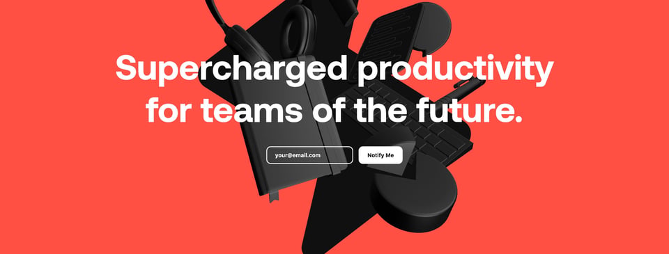 Newsletter section on Superlist section design