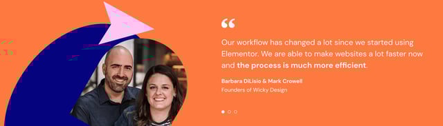 Elementor 6th Birthday Sale Testimonial Slider Preview