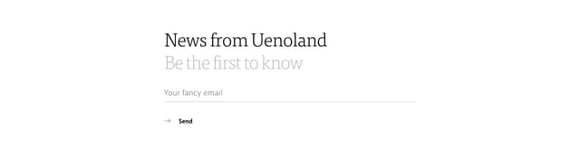 Uenoland Newsletter Preview