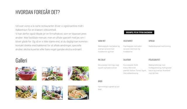 Co-Ma Catering Food & Drinks Menu Preview
