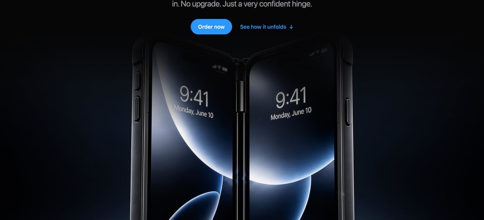 Product Mockup section on Duo Case section design