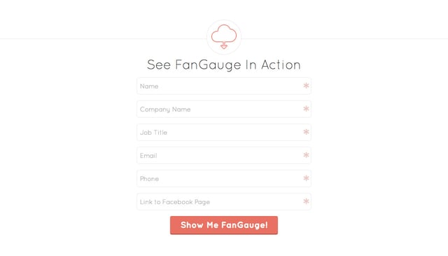 FanGauge Contact Form Preview