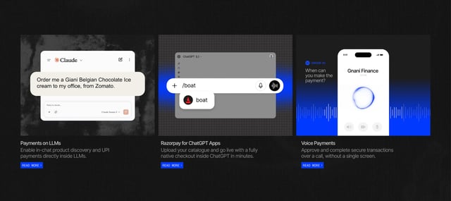 Razorpay Sprint 2026 Highlights Row Section