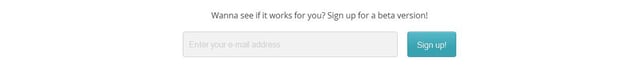 Projektor Waitlist or Beta Sign Up Section